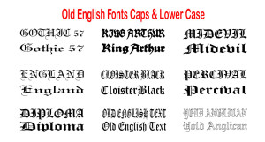 Font--Old-English