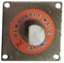 removable male portion of swivel